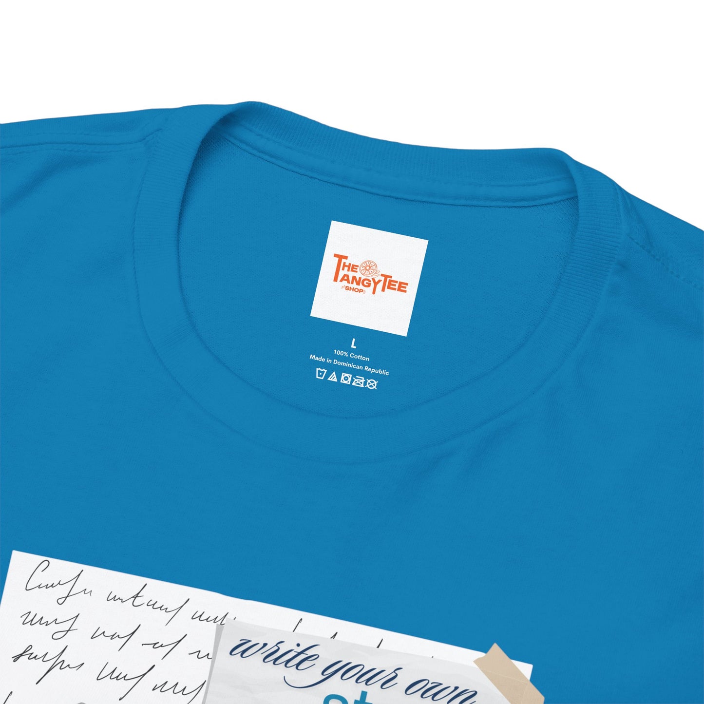 Journal Tee - Write Your Own Story, Black Woman Writing Graphic