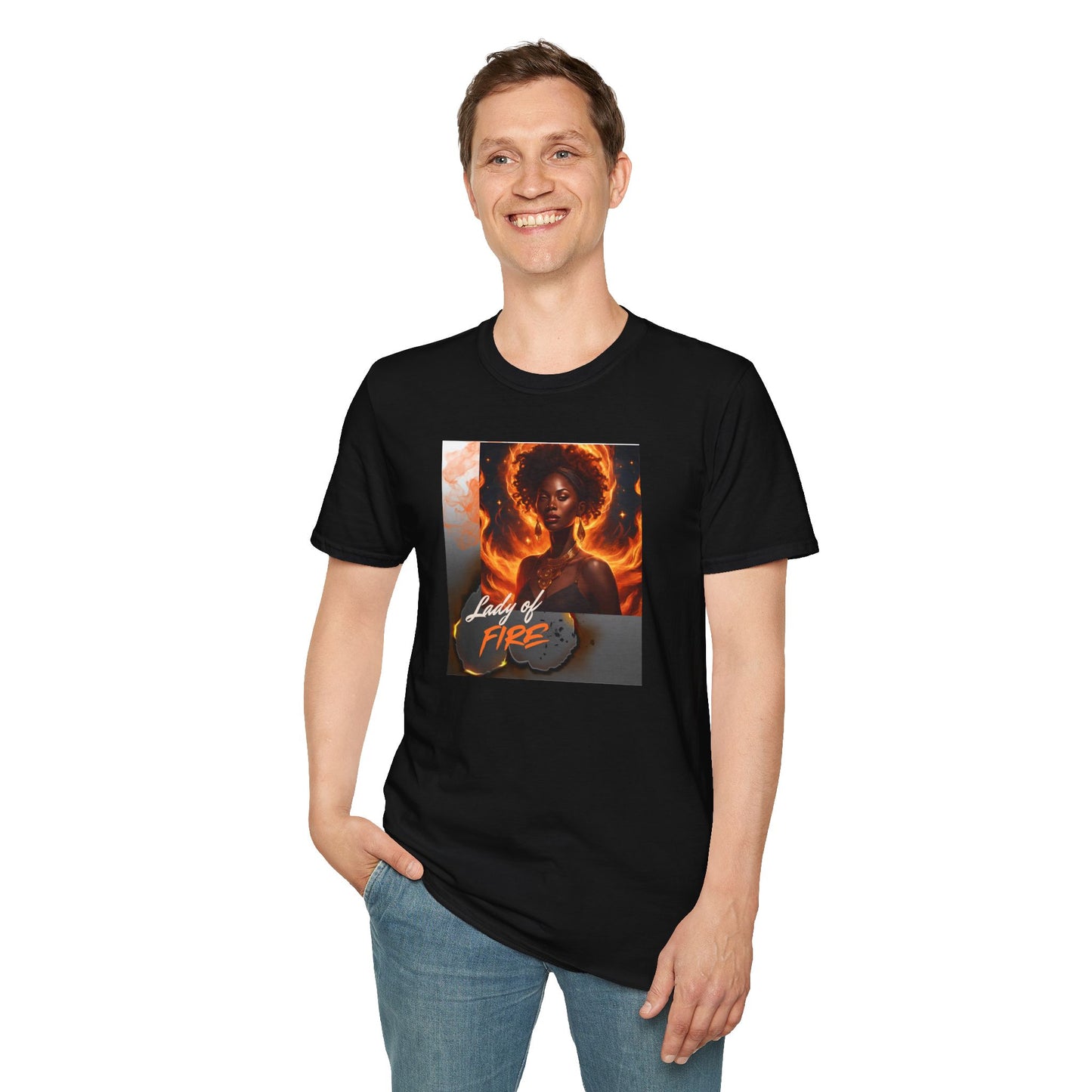 Fire Element Unisex T-Shirt - Lady of Fire Graphic