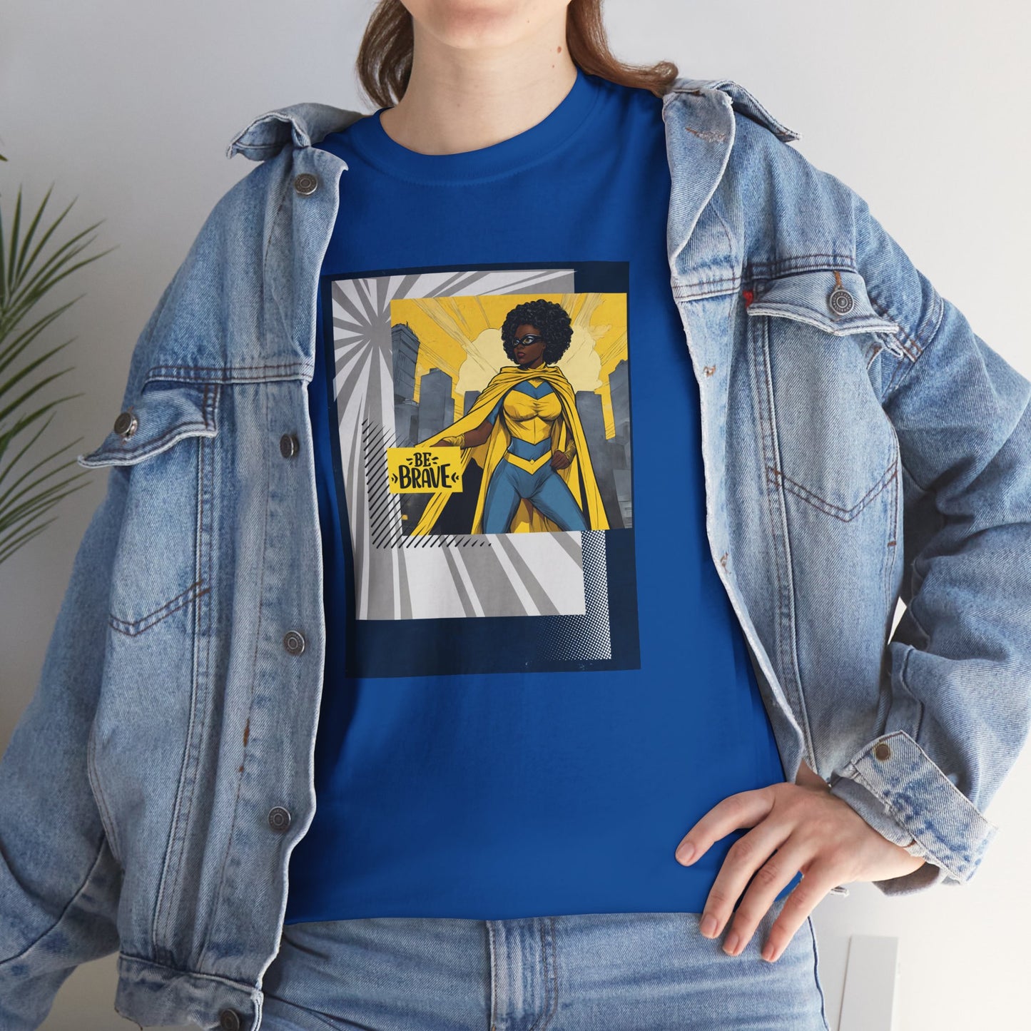 Brave Black Female Superhero Tee