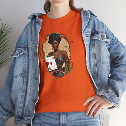 Graphic Tee - All Hail the Queen - Black Woman Playing Card Design