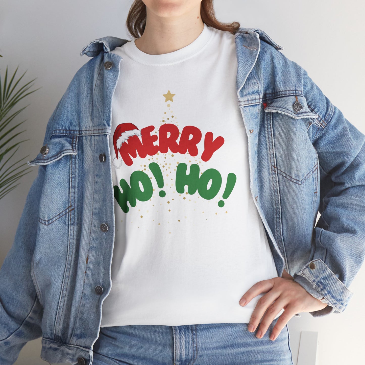 Christmas Tree Unisex Tee - Merry Ho Ho Holiday Theme