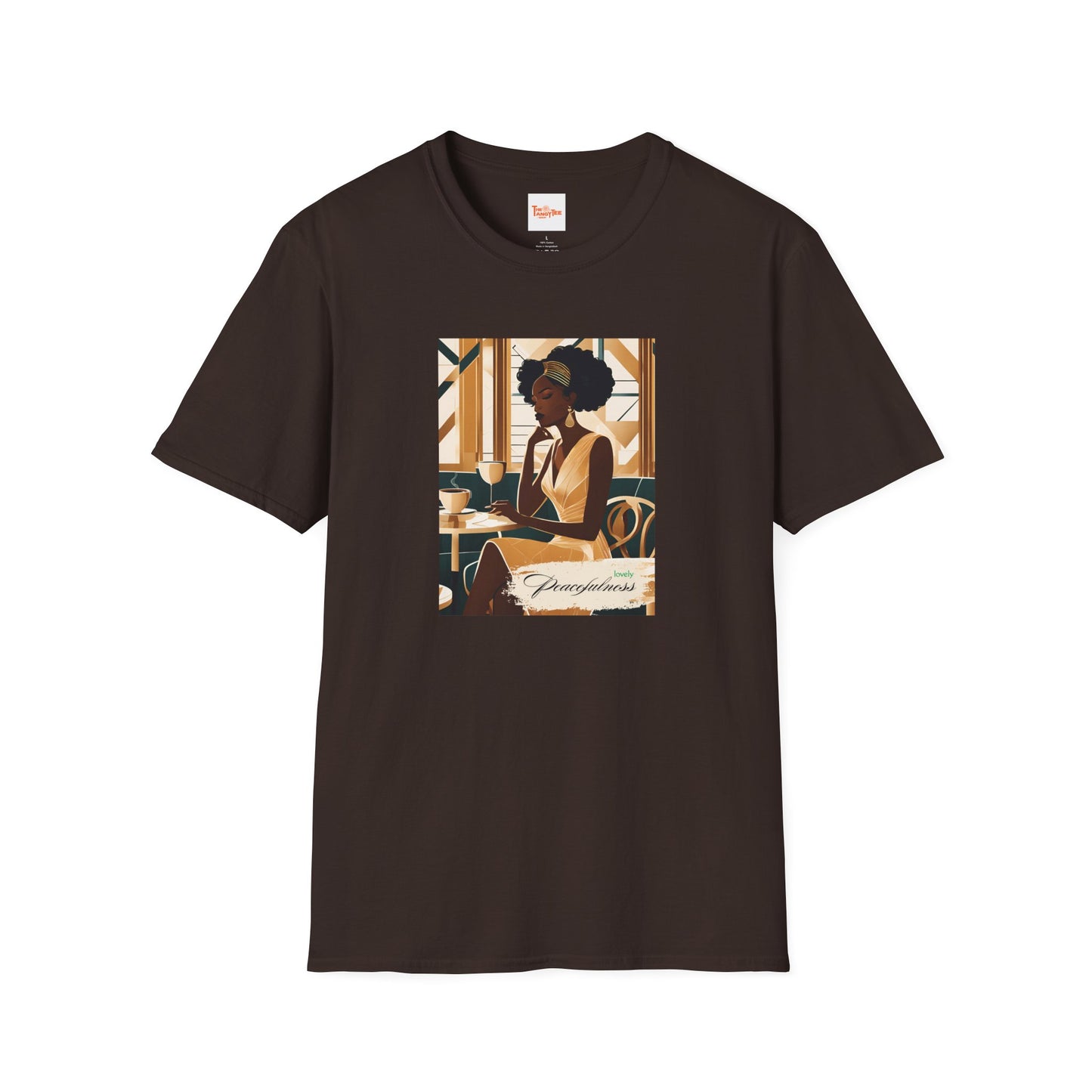Art Deco Woman Lovely Peacefulness Graphic T-Shirt