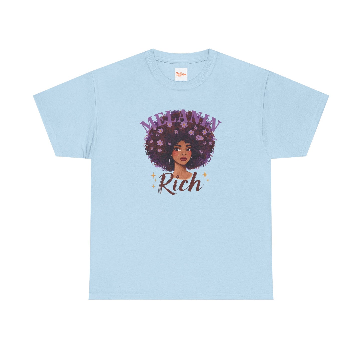 Melanin Rich Afro Floral T-Shirt