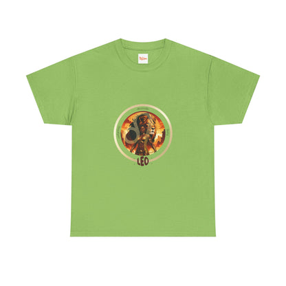 Leo Unisex Tee - Graphic of Black Woman and Lion