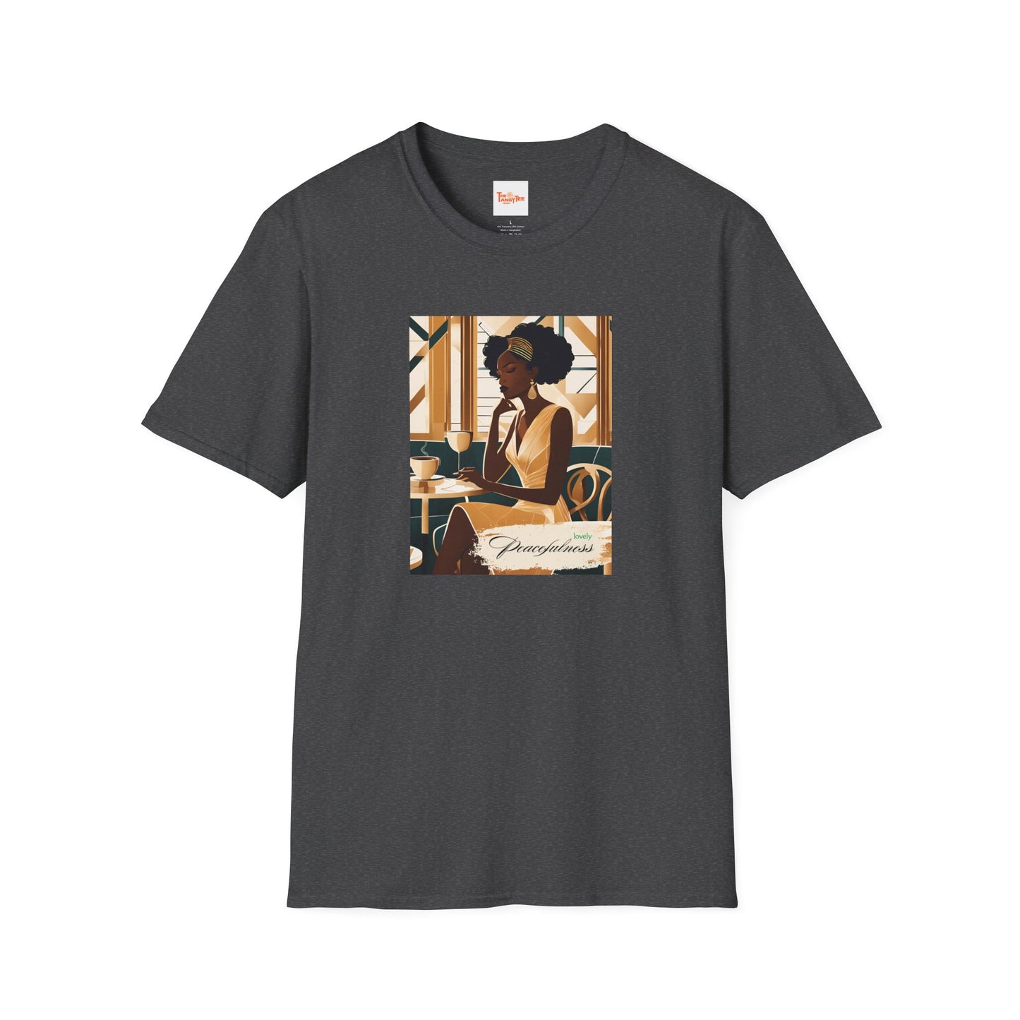 Art Deco Woman Lovely Peacefulness Graphic T-Shirt