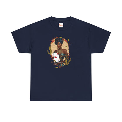 Graphic Tee - All Hail the Queen - Black Woman Playing Card Design