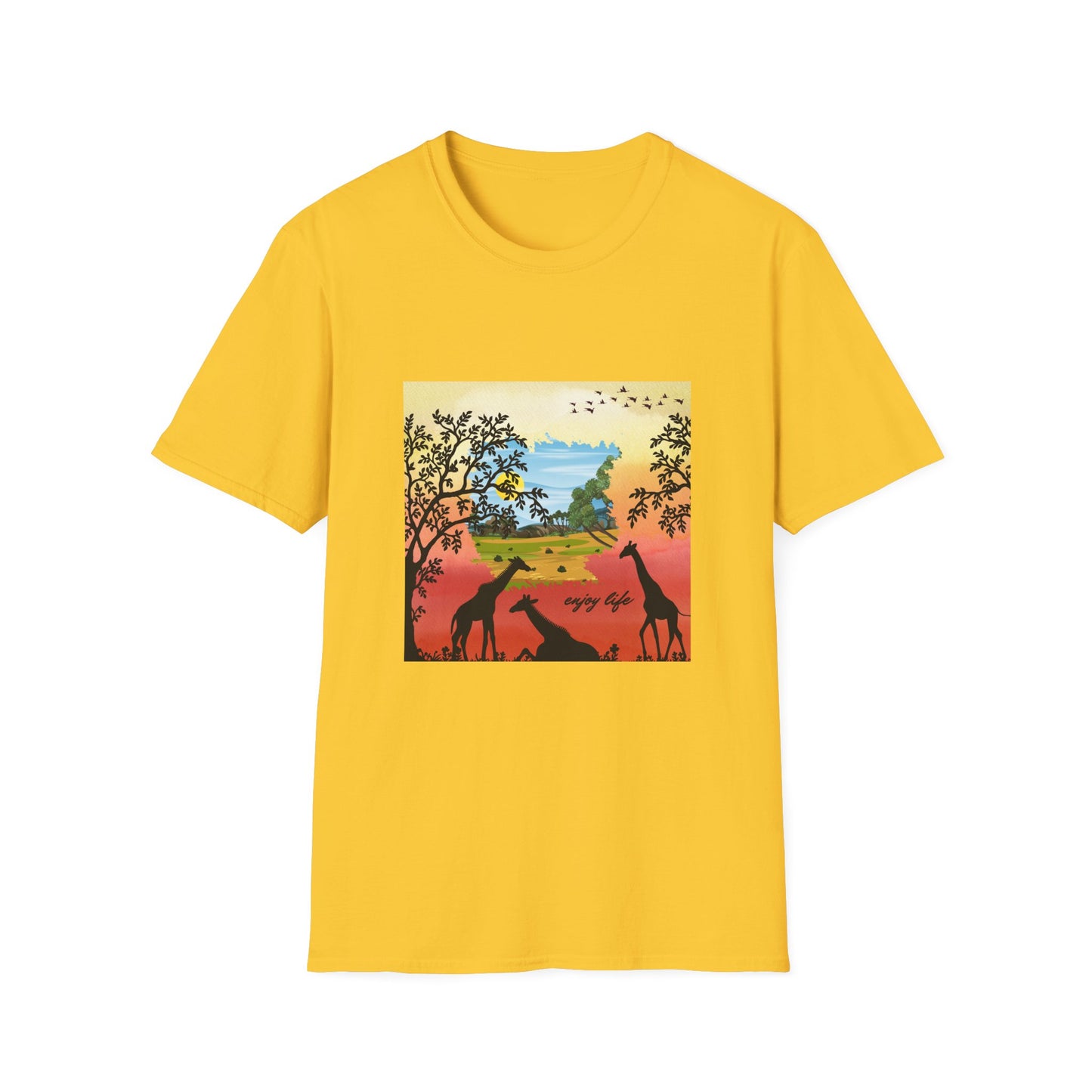 Giraffe Silhouette Unisex T-Shirt