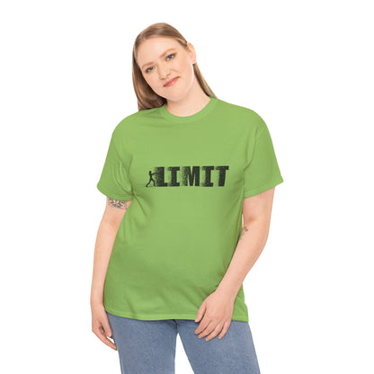 Limit Push Woman Silhouette T-Shirt — Inspirational Fitness Graphic Tee