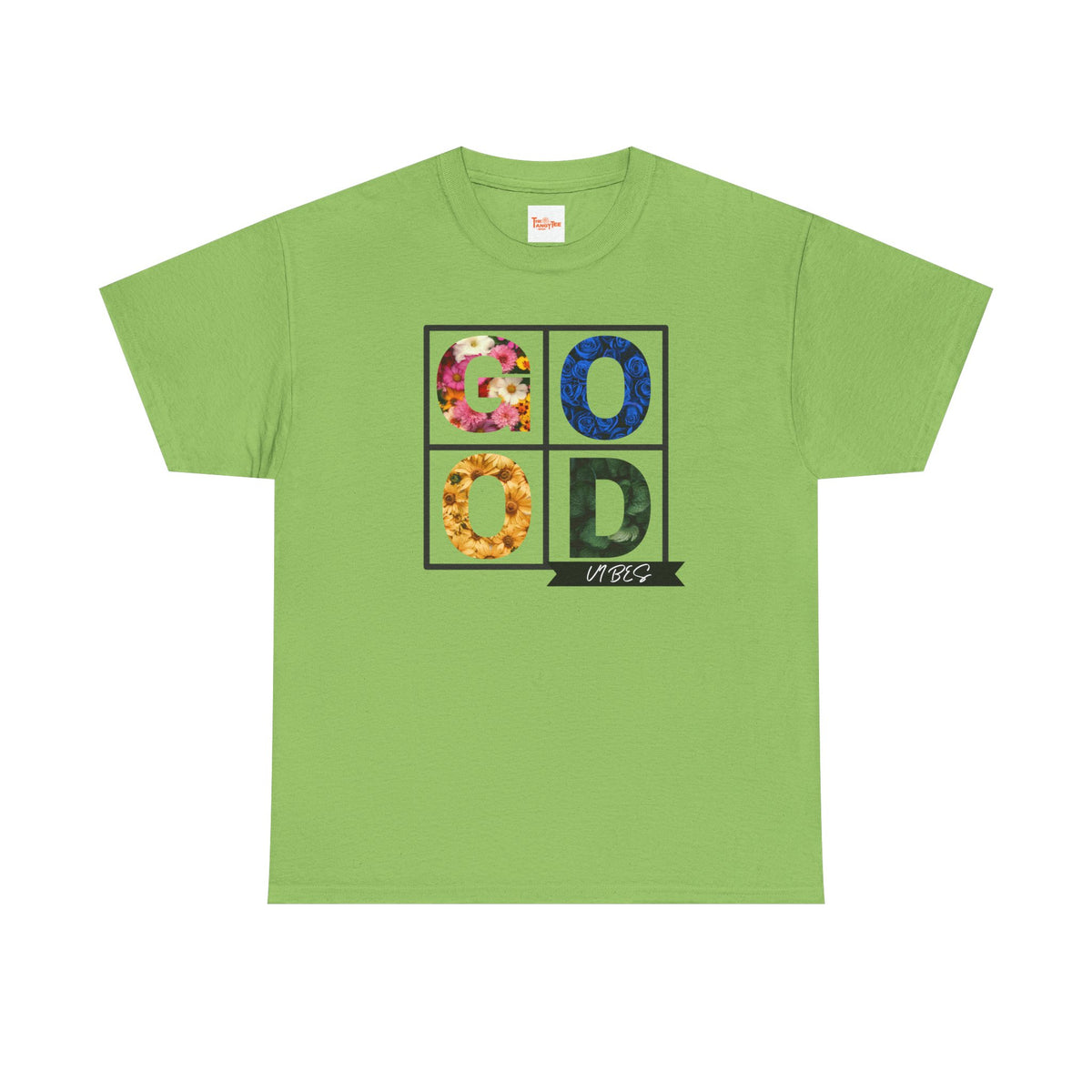 Good Vibes Flower Grid T-Shirt