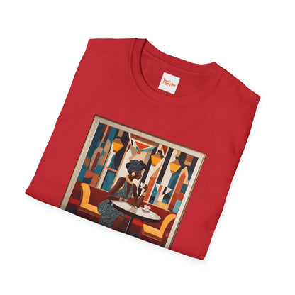 Art Deco Woman Colorful Respite Graphic T-Shirt