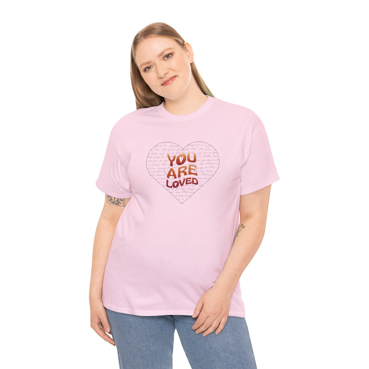 You Are Loved Heart T-Shirt — Inspirational Graphic Tee