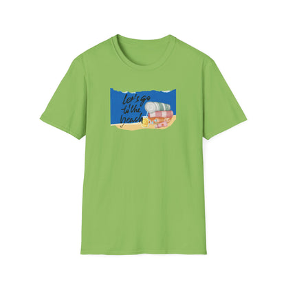 Beach Day T-Shirt — "Let's Go to the Beach" with Towels & Lemonade Graphic
