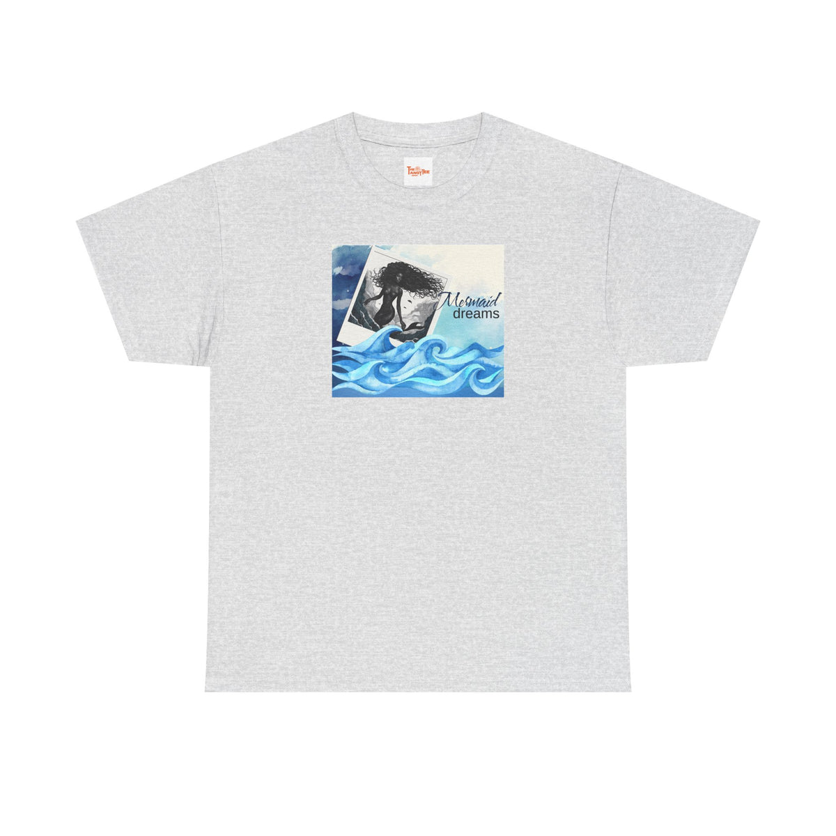 Mermaid Dreams Black Mermaid Graphic T-Shirt
