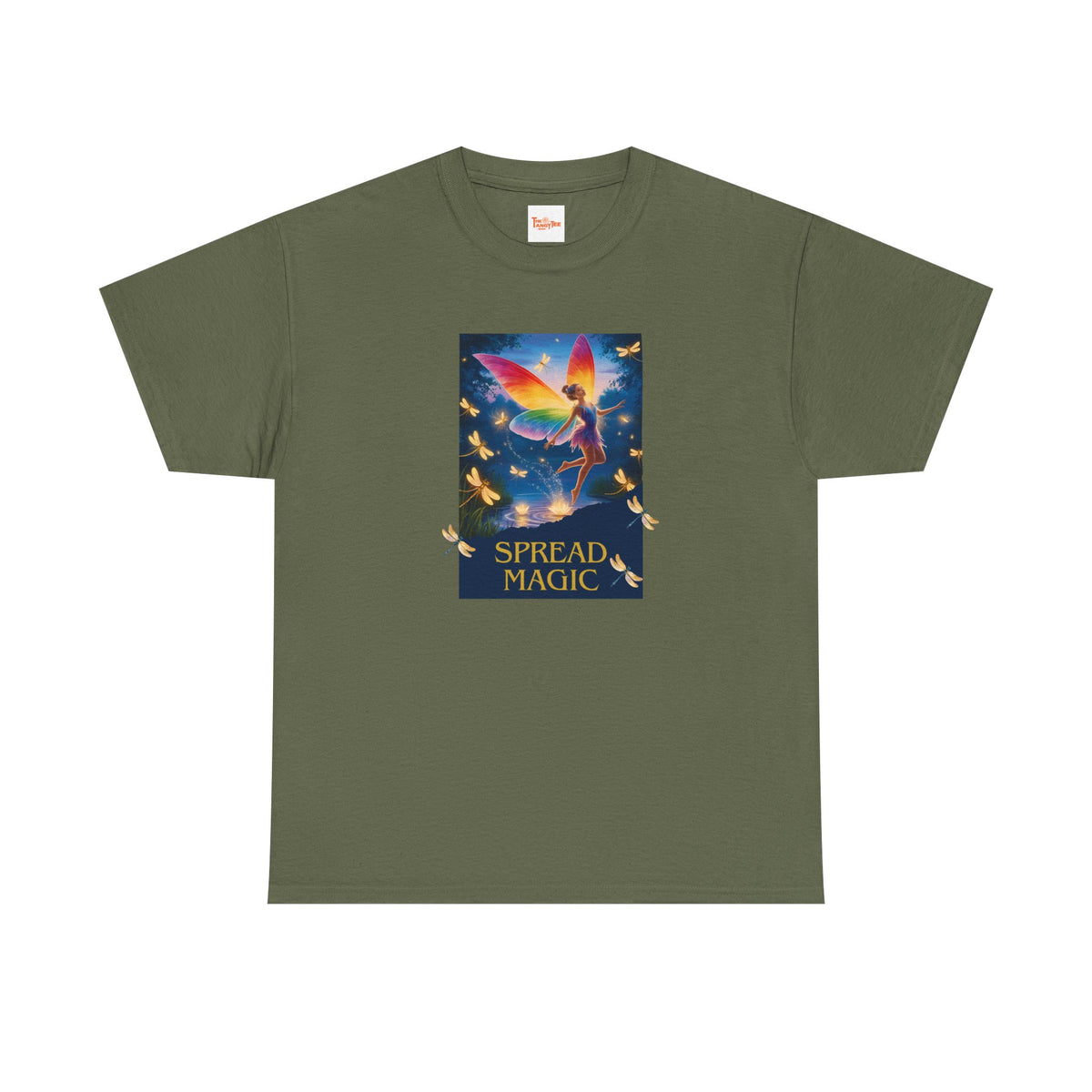 Spread Magic Fairy T-Shirt — Rainbow Wings Graphic Tee