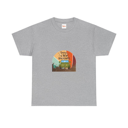 Adventure Tee - Say Yes to Adventure Graphic Jeep Unisex Heavy Cotton Tee