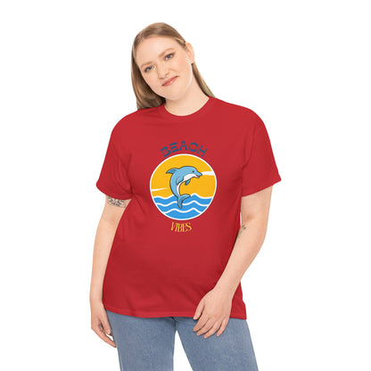 Beach Vibes Dolphin T-Shirt — Sunny Ocean Graphic Tee