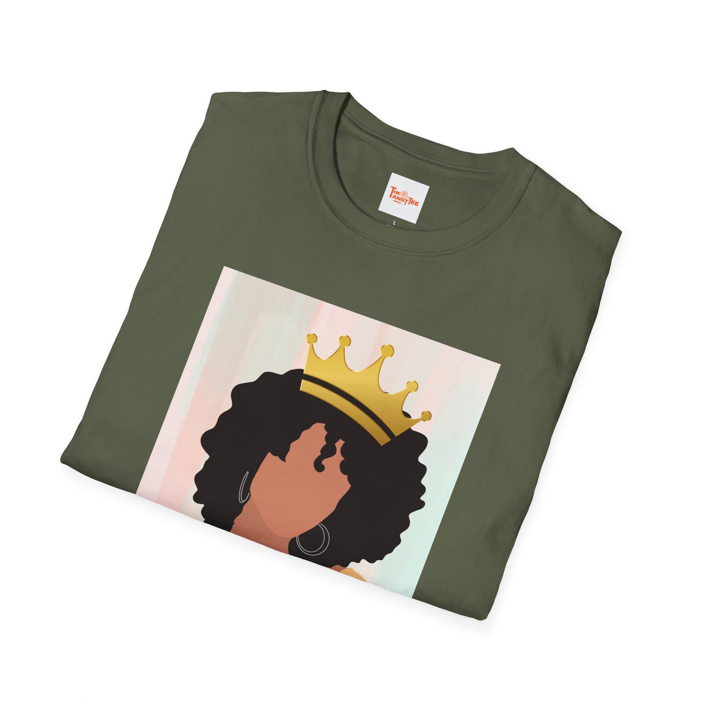 Crown Queen T-Shirt, Afro Art, Black Woman T-Shirt
