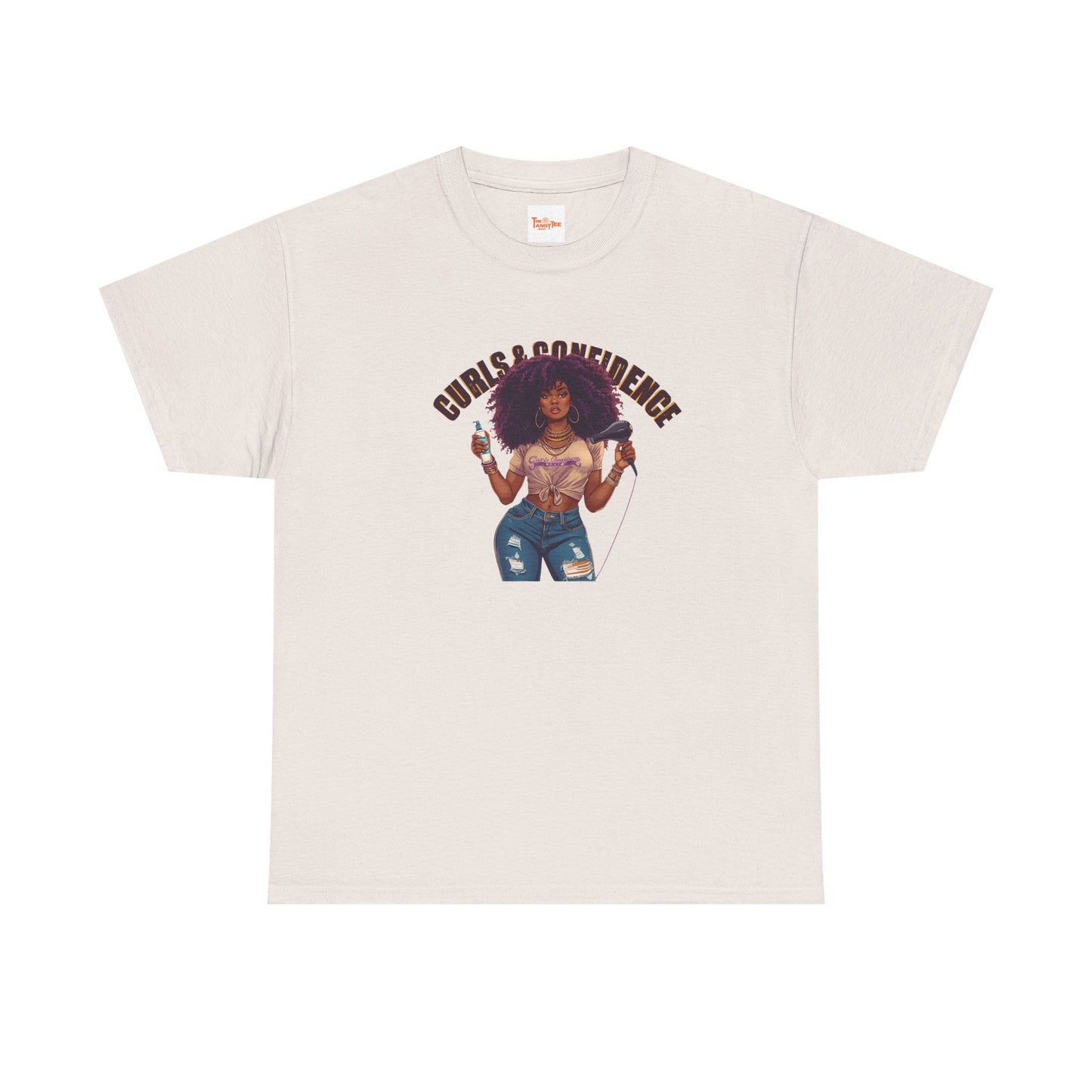 Graphic Tee - Curls and Confidence Black Woman Design