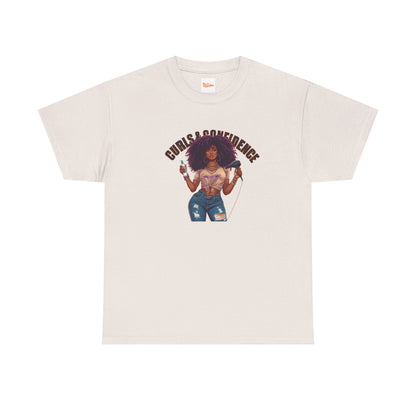 Graphic Tee - Curls and Confidence Black Woman Design