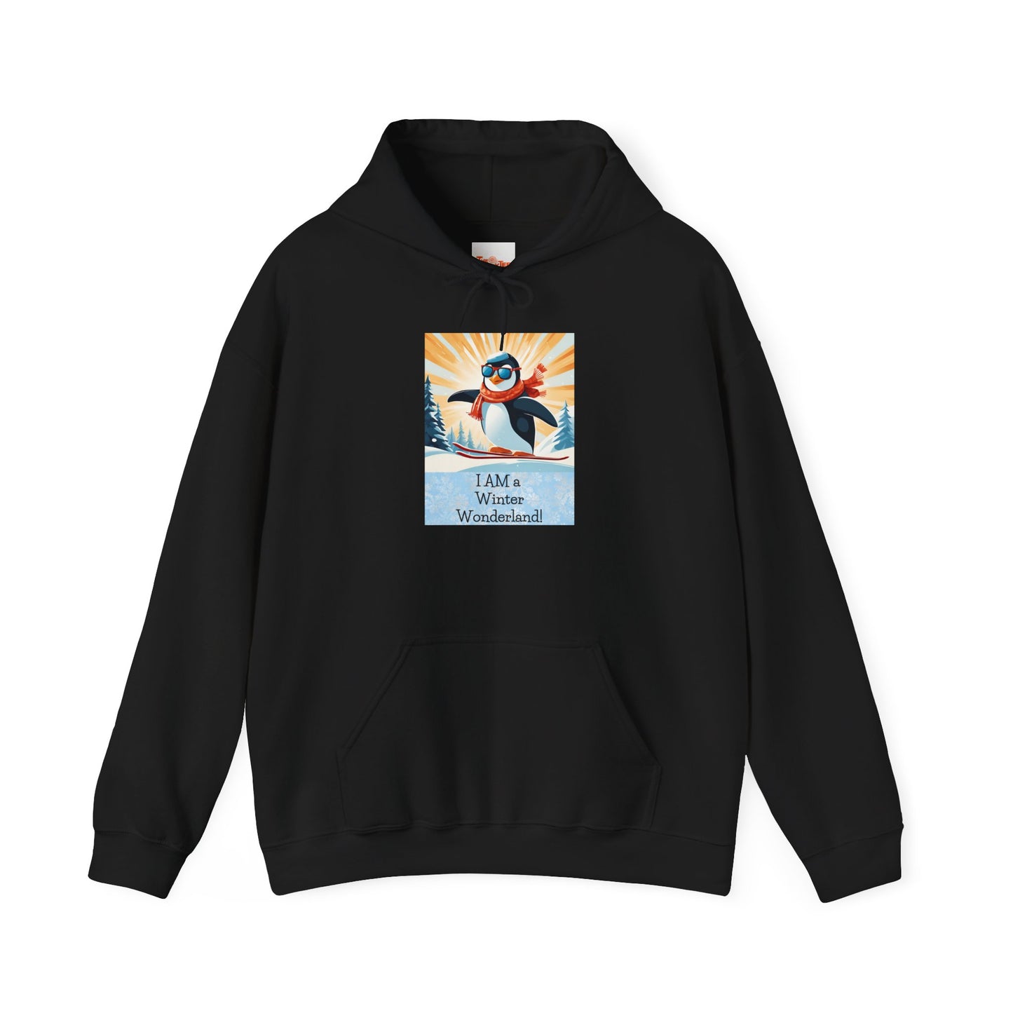 Hooded Sweatshirt Winter Wonderland Penguin