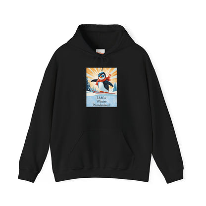 Hooded Sweatshirt Winter Wonderland Penguin