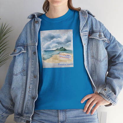 Paradise Awaits Beach Boat T-Shirt