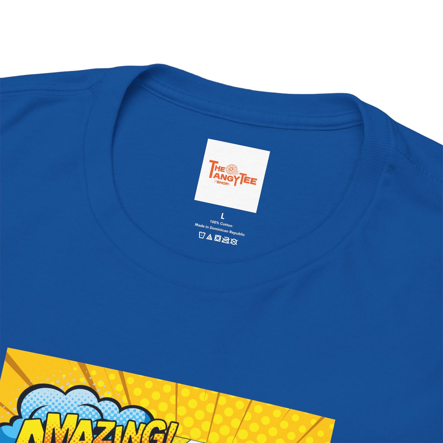 Amazing Black and Yellow Superhero Graphic Tee