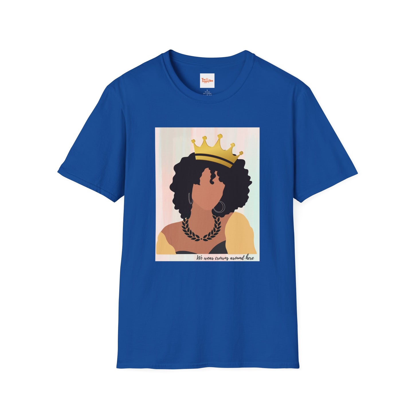 Crown Queen T-Shirt, Afro Art, Black Woman T-Shirt