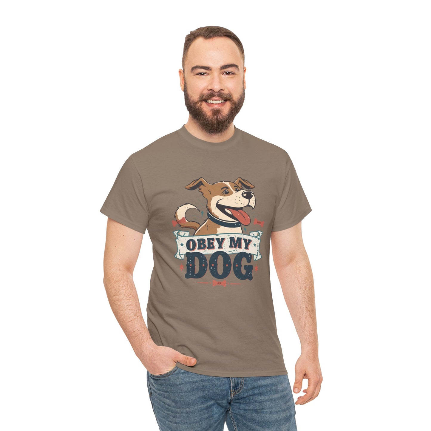 Obey My Dog T-Shirt — Happy Dog Graphic Tee