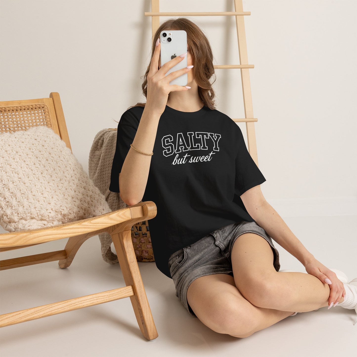 Salty But Sweet Tee — Funny Beach Vibe Cotton T‑Shirt