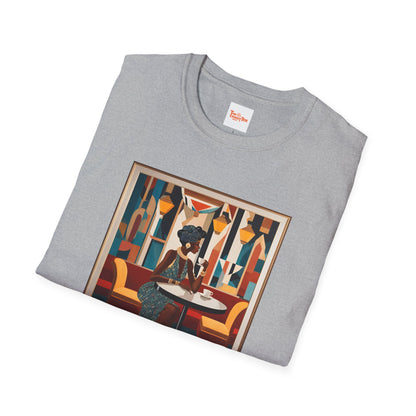 Art Deco Woman Colorful Respite Graphic T-Shirt