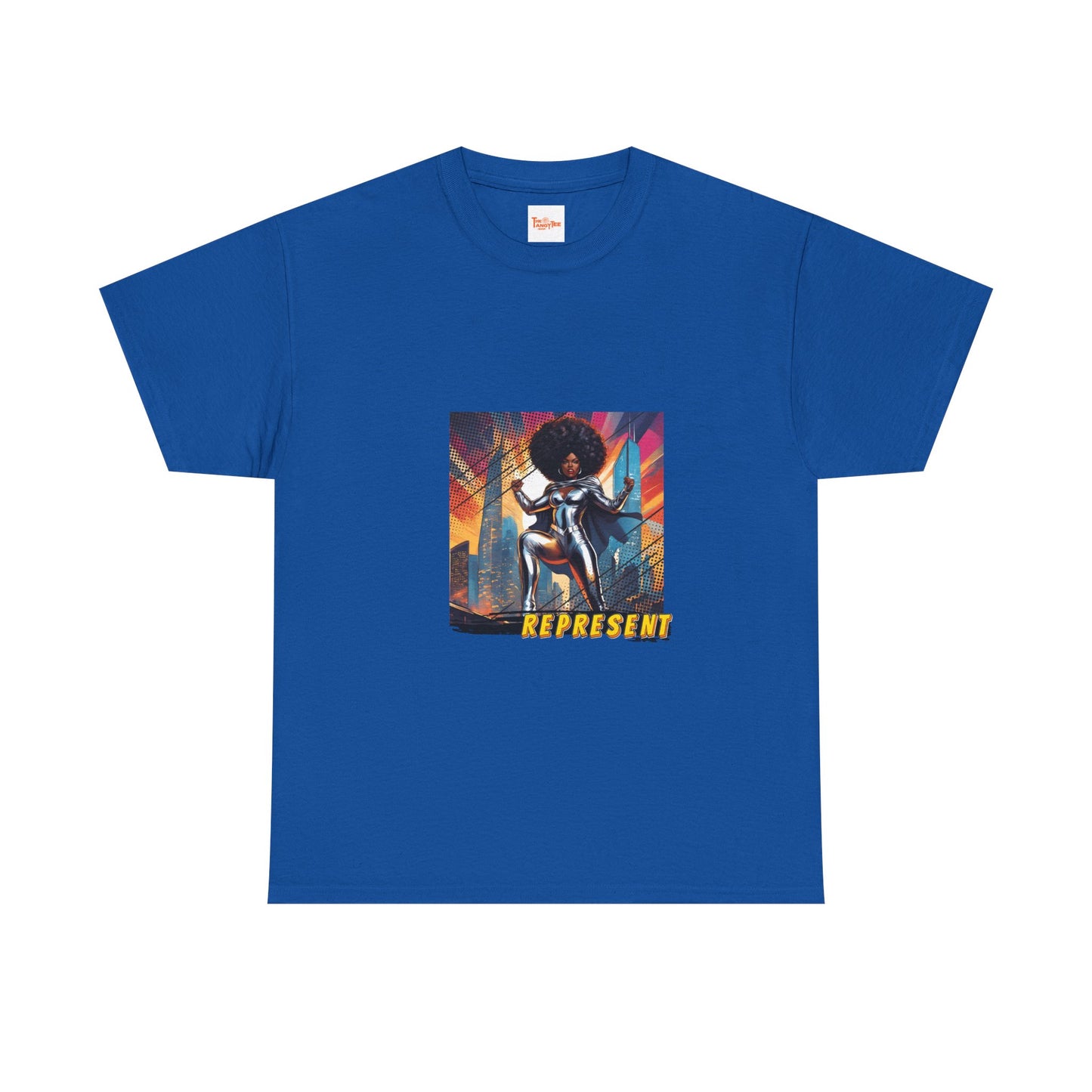 Represent in Silver - Superhero Graphic Unisex Tee