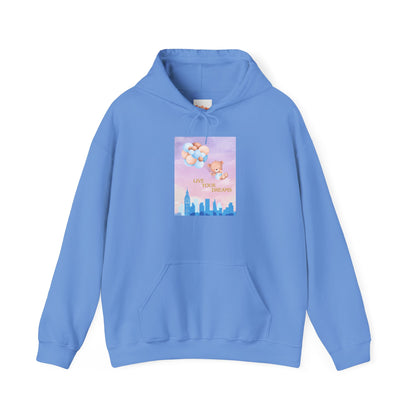 Teddy Bear Dreams Hoodie - Live Your Dreams Graphic