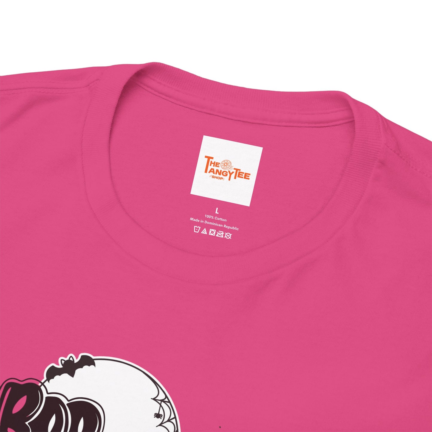 Halloween Unisex Tee with Black Cat and Skull Graphic