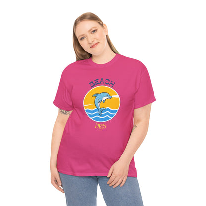 Beach Vibes Dolphin T-Shirt — Sunny Ocean Graphic Tee