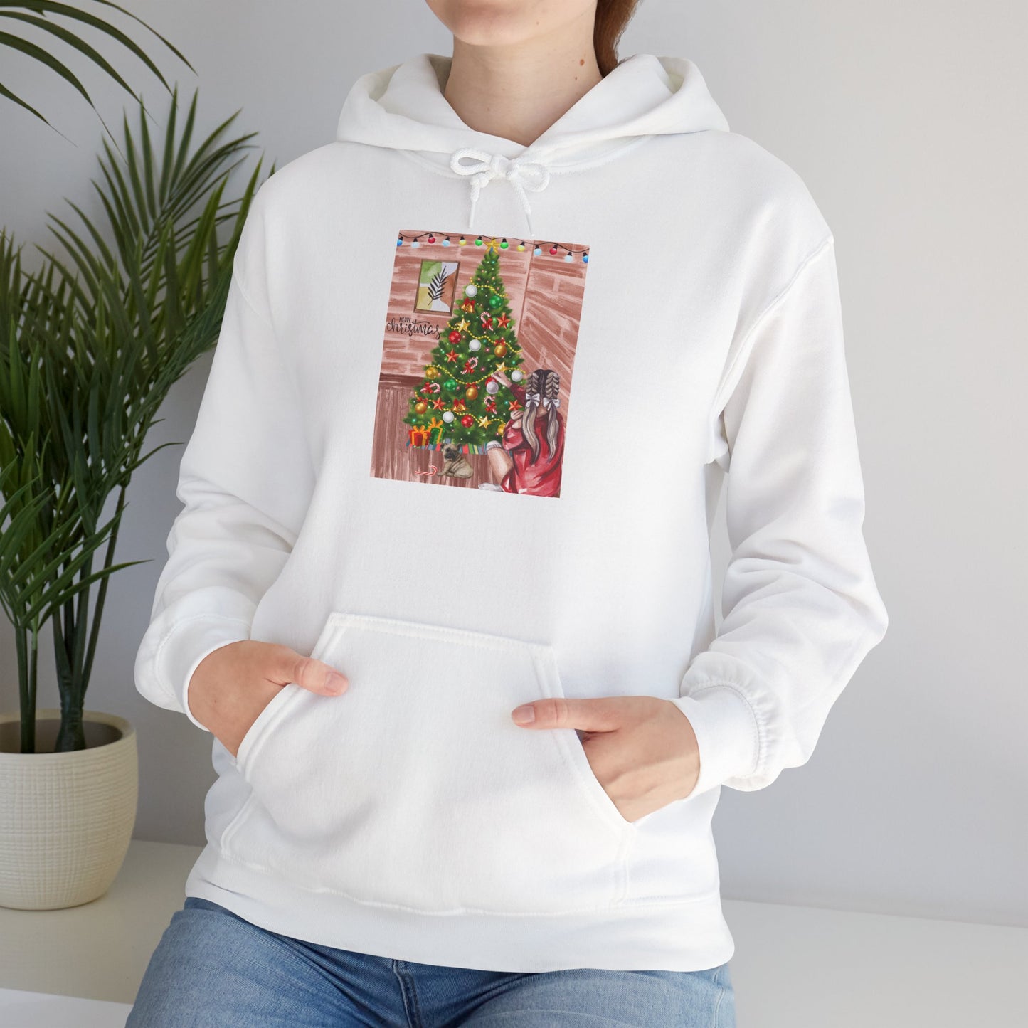 Christmas Girl Hoodie Sweatshirt - Merry Christmas Graphic