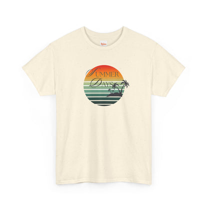 Palm Tree Tee - Summer Days Unisex Heavy Cotton Tee