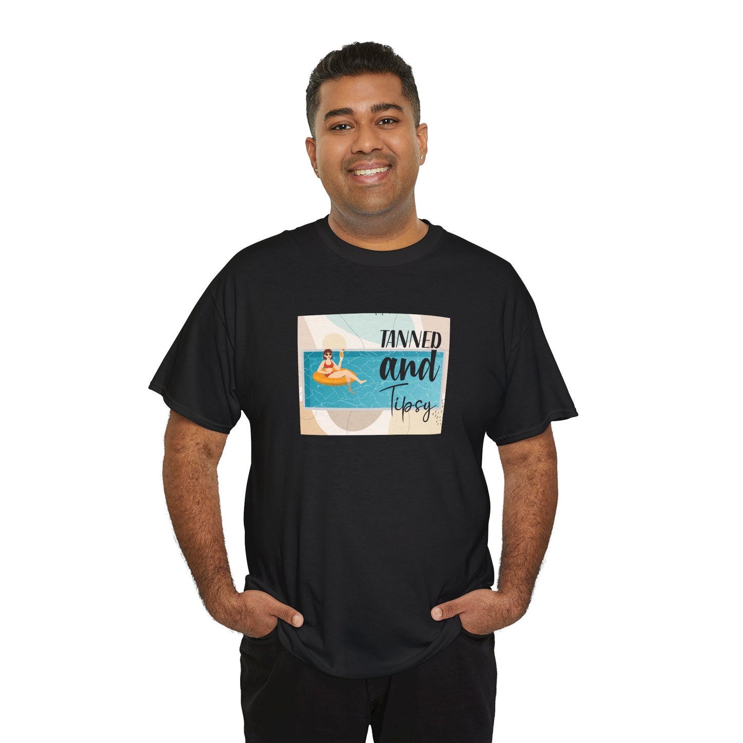 Tanned and Tipsy Pool Float Tee