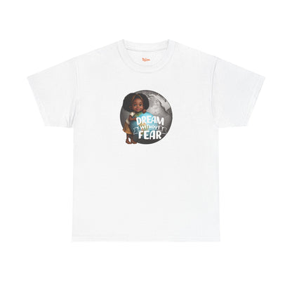 Dream Without Fear Little Black Girl Hugging Globe T-Shirt