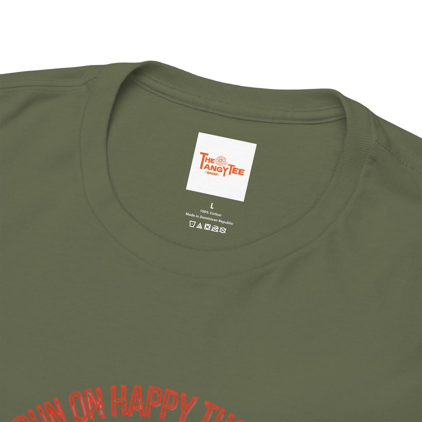 Coffee Lover Tee - Happy Thoughts and Coffee Unisex Heavy Cotton Tee