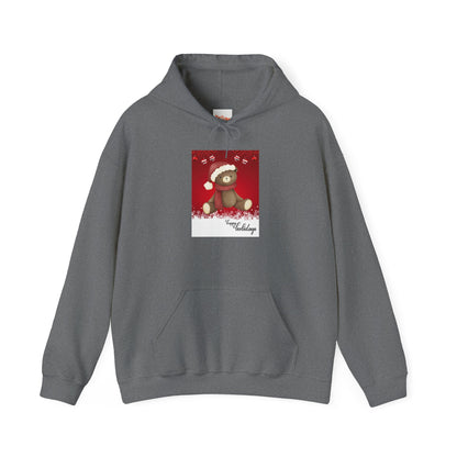Holiday Teddy Bear Hoodie Sweatshirt