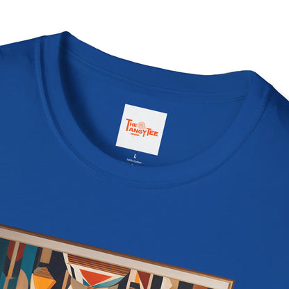 Art Deco Woman Colorful Respite Graphic T-Shirt