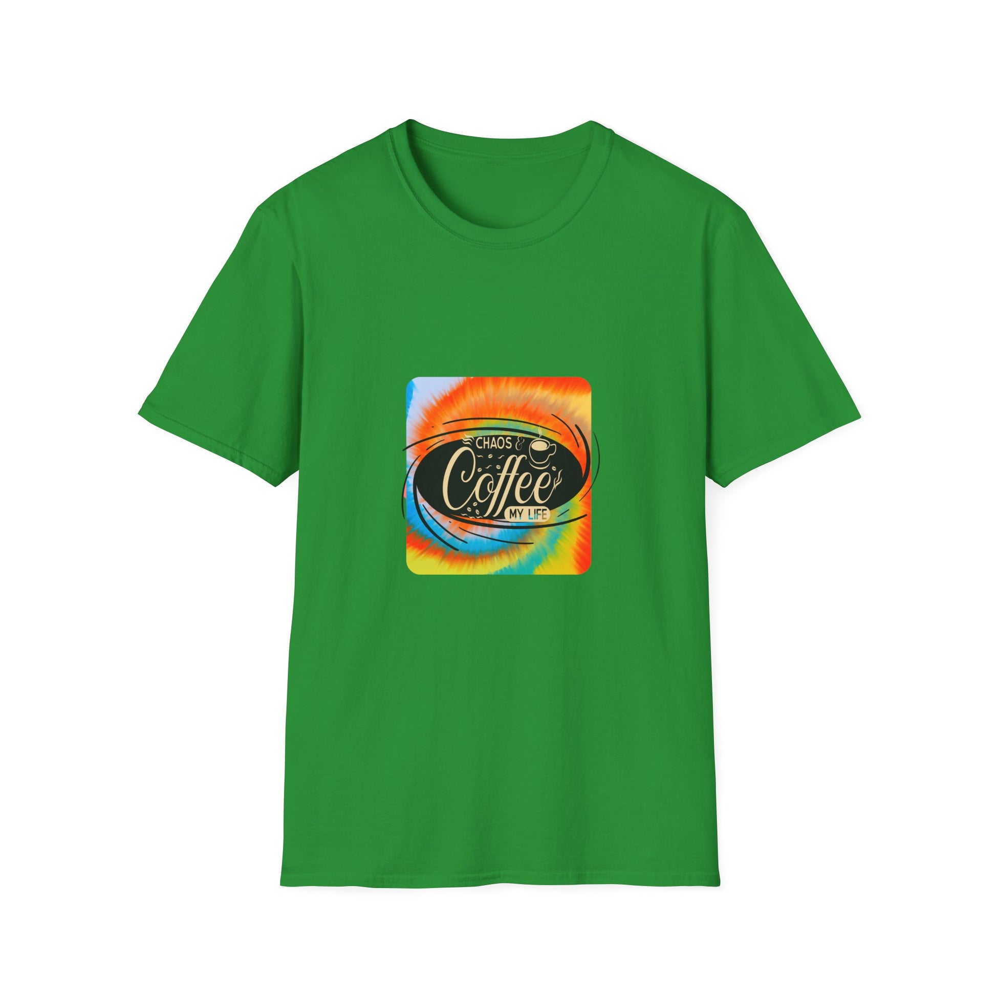 Chaos and Coffee Tie Dye Graphic