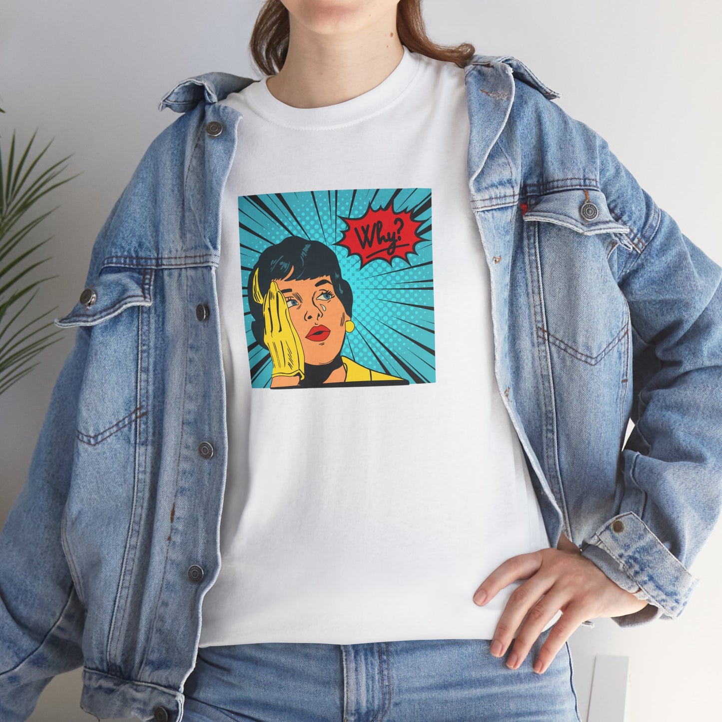 Comic Book Damsel Unisex Tee - Asking Why
