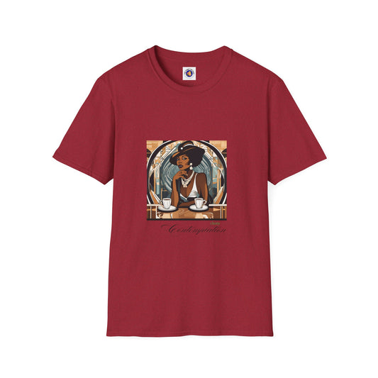 Art Deco Woman Classy Contemplation Graphic T-Shirt