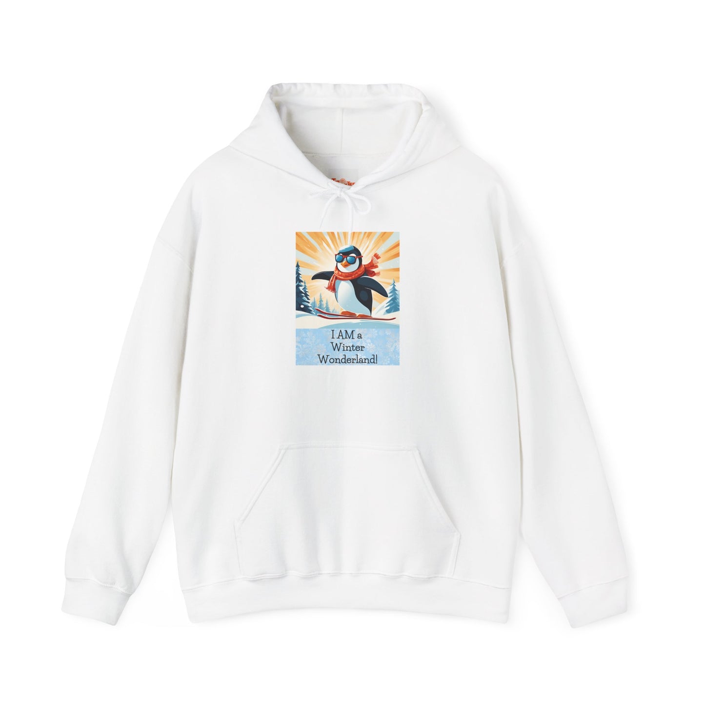 Hooded Sweatshirt Winter Wonderland Penguin