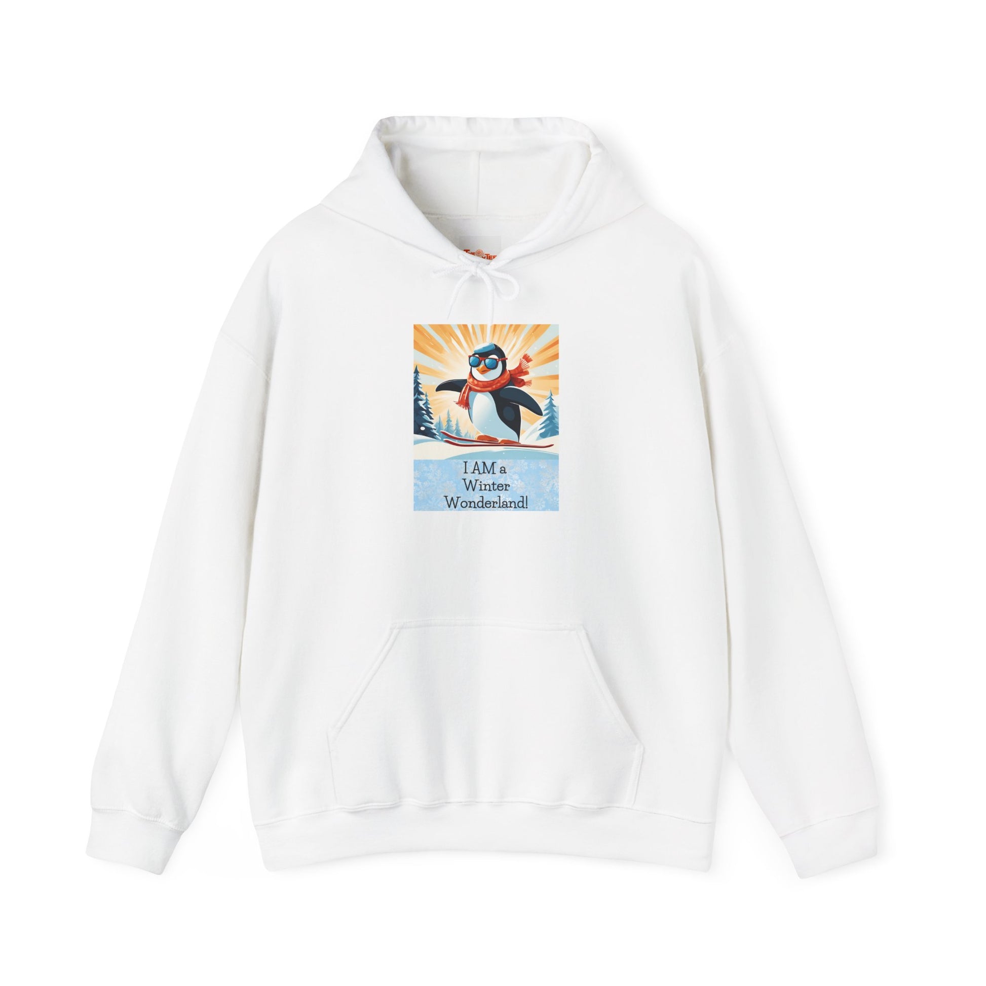 Hooded Sweatshirt Winter Wonderland Penguin