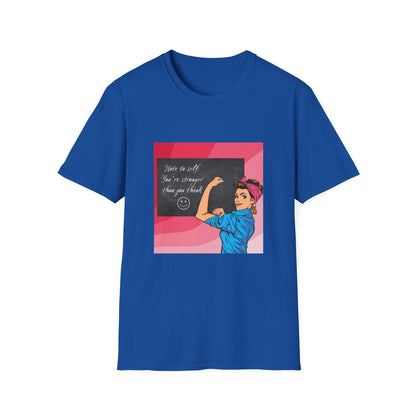 Strong Woman Graphic Unisex Softstyle T-Shirt