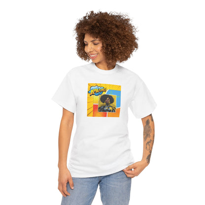 Amazing Black and Yellow Superhero Graphic Tee