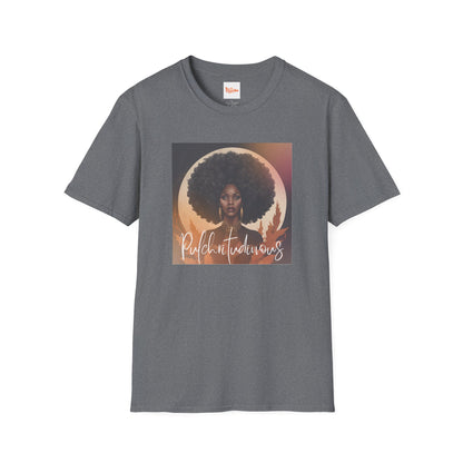 Fall Leaves Afro Woman T-Shirt